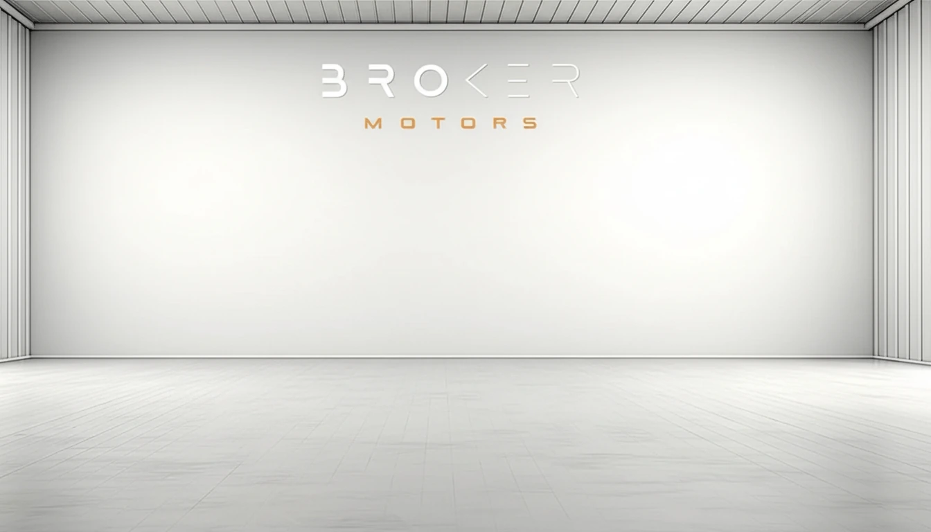 Lo scenario showroom del dealer, vuoto, prima dell’integrazione dell’auto